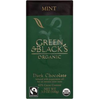 Green & Black's Organic Mint Dark Chocolate Bar, 3.5 oz