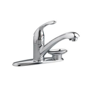 American Standard Streaming Single Handle Kitchen Filter Faucet in Polished Chrome with Through Escutcheon Soap Dish 4662.003.002