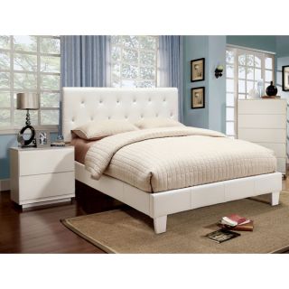 Furniture of America Mircella 2 piece Leatherette Platform Bedroom Set