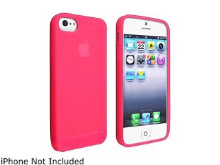 Insten 4 Packs Skin Case (Hot Pink , Purple , Red , Orange) compatible with the NEW Apple iPhone 5
