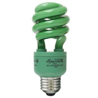 CLI Energetic 60W Equivalent Green Spiral CFL Light Bulb FE15313SGVP1