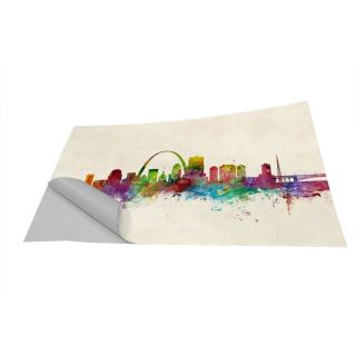 St Louis Missouri Skyline Wall Mural by Americanflat