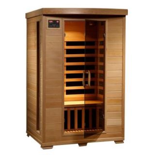 Radiant Sauna 2 Person Hemlock Infrared Sauna with 6 Carbon Heaters BSA2409
