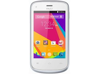 Blu Dash JR K D141K 512 MB ROM 2G White Unlocked GSM Dual SIM Android Cell Phone 3.5" 256 MB RAM