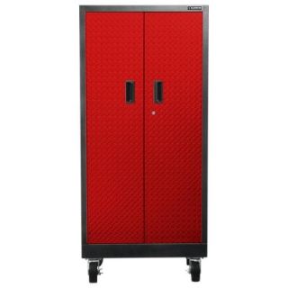 Gladiator Premier Series Pre Assembled 66 in. H x 30 in. W x 18 in. D Steel Rolling Garage Cabinet in Racing Red Tread GATB302DDR