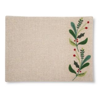 Modern Sprigs Placemat Set of 4   Multi Colored (14X19)