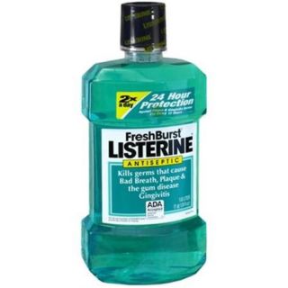 Listerine Antiseptic Mouthwash FreshBurst 33.8 oz (Pack of 2)