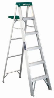 Aluminum 6 foot 225 pound Rated Step Ladder