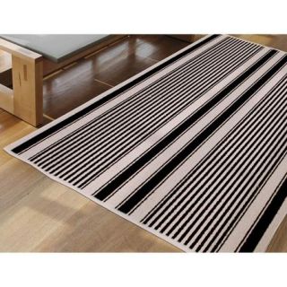 Garland Cape Cod Striped Woven Olefin Area Rug, 6' x 8'