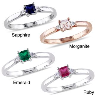 Miadora Silver Tourmaline, Sapphire, Morganite, Tanzanite, Emerald or