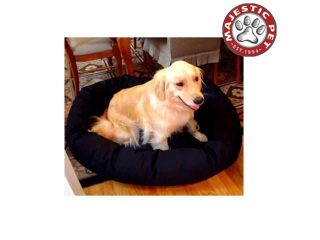Majestic Pet Small 24" Bagel Dog Bed (24"x22"x9") GREEN