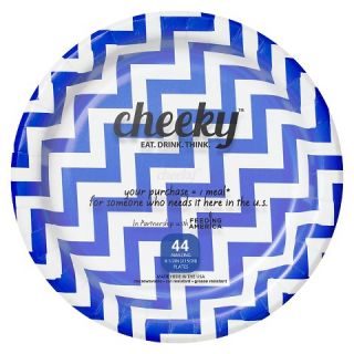 Cheeky Home 9” Blue Scallop Edge Disposable Paper Plates