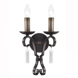 Lore Collection 2 Light Fired Bronze Sconce 049WMPFB