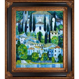 Tori Home Church in Cassone (Landscape with Cypress) by Klimt Framed