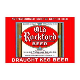Old Rockford Beer Print (Canvas 12x18)