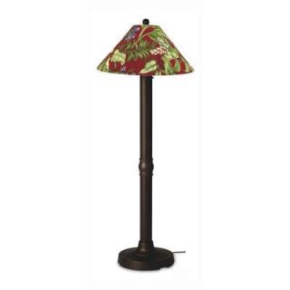 Patio Living Concepts Seaside 60 in. Outdoor Bronze Floor Lamp with Lacquer Shade 23627