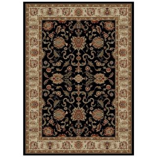 Concord Global Florence Black Rectangular Indoor Woven Oriental Area Rug (Common 8 x 11; Actual 94 in W x 130 in L x 7.83 ft Dia)