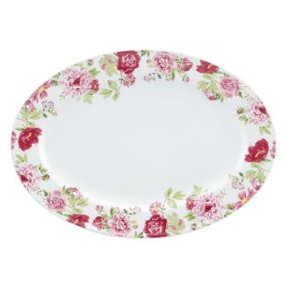 Kathy Ireland Home Blossoming Rose Oval Platter by Gorham