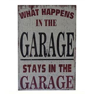 Cheungs What Happens in The Garage Stays in The Garage Textual Art