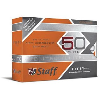Wilson W/S Fifty Elite Orange Golf Balls, 12 pack