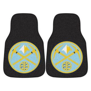 FANMATS Denver Nuggets 18 in. x 27 in. 2 Piece Carpeted Car Mat Set 9250