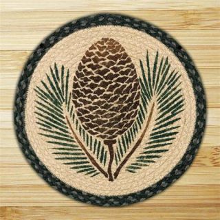 Capitol Importing 49 CH025A Pinecone   15. 5 inch Round Chair Pad