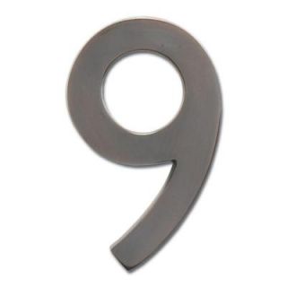 Architectural Mailboxes 5 in. Dark Aged Copper Floating House Number 9 3585DC 9