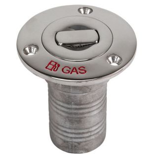 Whitecap Stainless Steel Gas Deck Fill   Push Tab Gas Deck Fill 72502