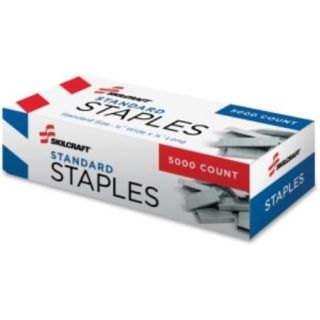 Skilcraft Standard Staples   210 Per Strip   0.25" Leg   0.50" Crown   Chisel Point, Rust Resistant   5000/box (nsn 2729662)