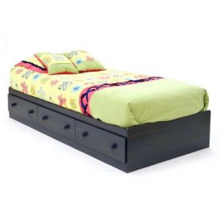 South Shore Furniture Summer Breeze Twin Storage Bed in Blueberry 3294080