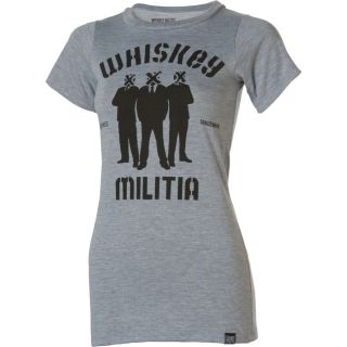 Whiskey Militia Crate Crew T Shirt   Short Sleeve   Womens