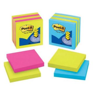 3M Post It 3 in. x 3 in. Ultra Collection Pop Up Notes (1 Pack of 5 Pads) 3301 5ALT M