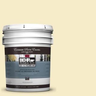 BEHR Premium Plus Ultra 5 gal. #390C 2 Garlic Clove Satin Enamel Exterior Paint 985005