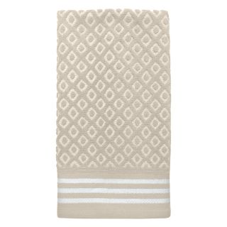 Colordrift Diamond 16 in x 26 in Natural Cotton Hand Towel