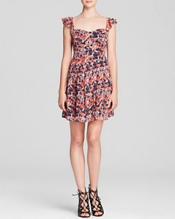 Joie Dress   Edelfina Whimsical Watercolor Floral Silk