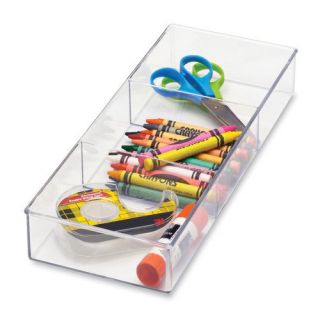 Whitmor 6789 3067 3 Section Small Clear Drawer Organizer
