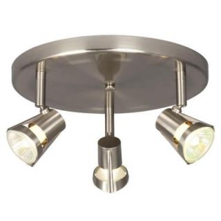 Filament Design Negron 3 Light Brushed Nickel Track Head Spotlight with Directional Heads CLI XY5247514