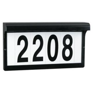 Sea Gull Lighting Black Powdercoat Aluminum Address Sign Light Fixture 9600 12