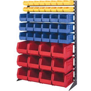 Quantum Single Sided Steel Rail Rack with Various Bin Sizes (Complete