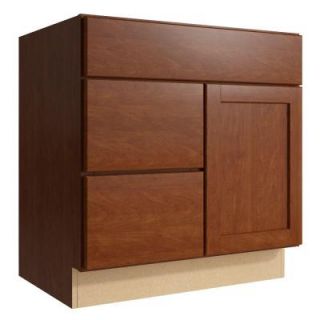 Cardell Pallini 30 in. W x 31 in. H Vanity Cabinet Only in Nutmeg VCD302131DL2.AE0M7.C53M