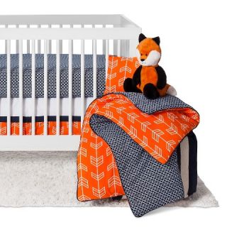 Sweet Jojo Designs Orange & Navy Arrow 11pc Crib Bedding Set   Orange