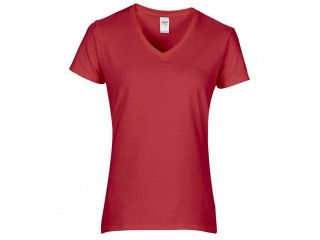 Gildan Womens/Ladies Premium Cotton V Neck T Shirt