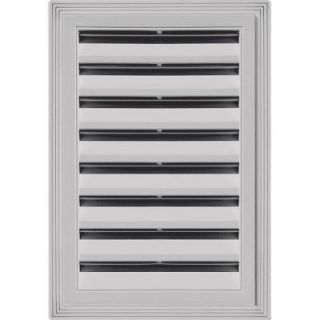 Builders Edge 12 in. x 18 in. Rectangle Gable Vent #016 Gray 120061218016