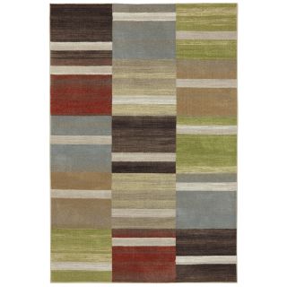 Mohawk Home Simplicity Brown Rectangular Indoor Woven Area Rug (Common 8 x 11; Actual 96 in W x 132 in L x 0.5 ft Dia)