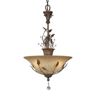 Z Lite Coventry 16 in W Antique Gold Pendant Light with Shade