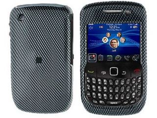 Hard Plastic Phone Design Cover Case Carbon Fiber For BlackBerry Curve Series