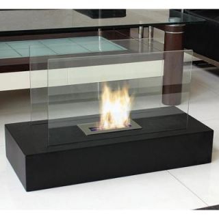 Nu Flame Fiamme 31.5 in. Freestanding Decorative Bio Ethanol Fireplace in Matte Black NF F3FIE