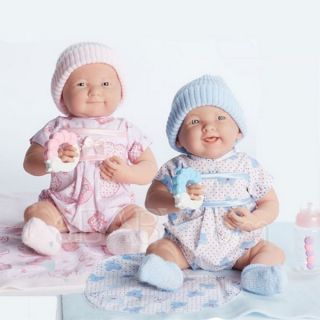 JC Toys Cuddly Twin Dolls Gift Set