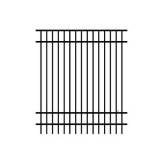 Jerith Jefferson 6 ft. H x 6 ft. W Aluminum Black Fence Section RS72B202SN