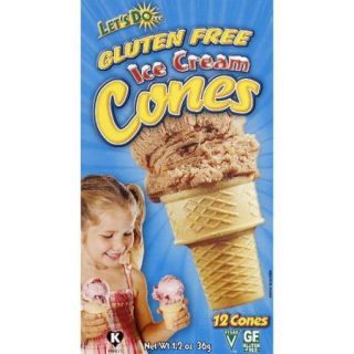 Edward & Sons Let's Do&Gluten Free Ice Cream Cones, 12ct (Pack of 12)